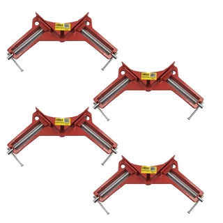 4 Sargento Angular 90° Graus Grampo Cantoneira para Marceneiro 3"