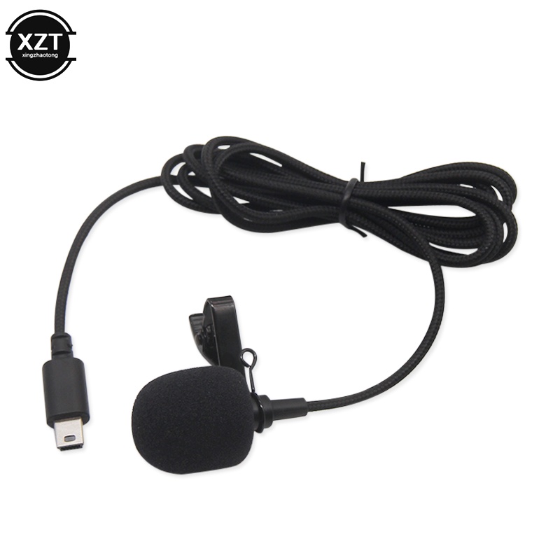 Para Gopro Hero 3 1.2M Profissional Mini USB Omni-Direcional Microfone Estéreo Com Clipe De Colar 3 + 4 em Oferta na Shopee