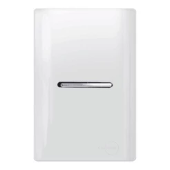 1 tecla simples branco com cromado novara Dicompel