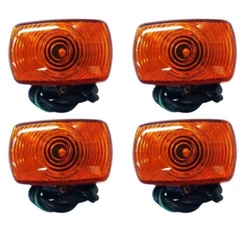 Pisca moto Xr 200/Xlr 125 /Bros /Xr 250 Tornado Pop 100 -Laranja-Cristal-Fume KIT 4 PÇS