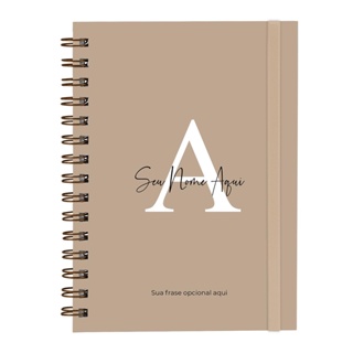 Caderno Personalizado Plus Feminino Moderna Colors Nude 14x20 Cm 100 Folhas em Oferta na Shopee