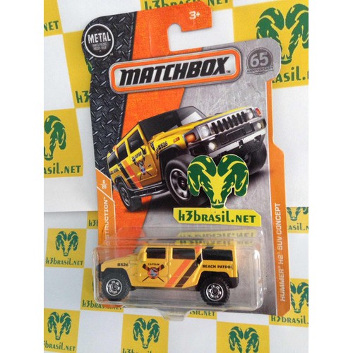 Bx113 Matchbox 2017 Hummer H2 Suv Concept Patrol Beach H3br