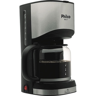 Cafeteira Elétrica 15 Xícaras Philco PH17 Preta/Prata 127V