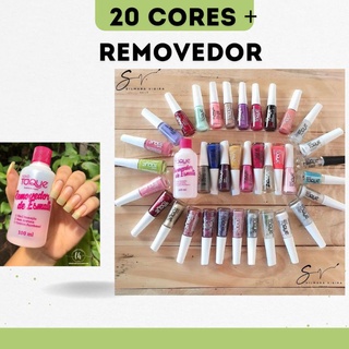 kit 20 cores diferentes + Removedor Novo Toque