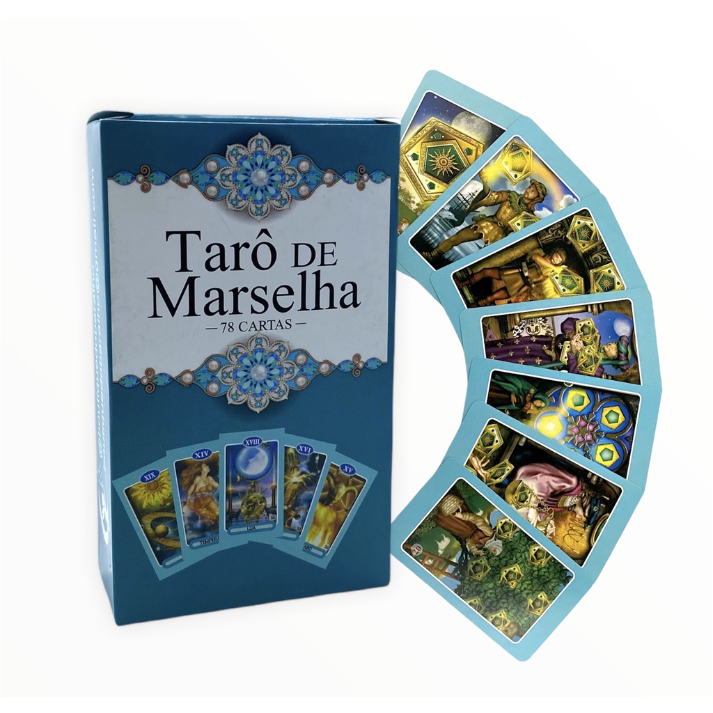 Baralho Tarot De Marselha 78 Cartas C/ Livreto de Instruções