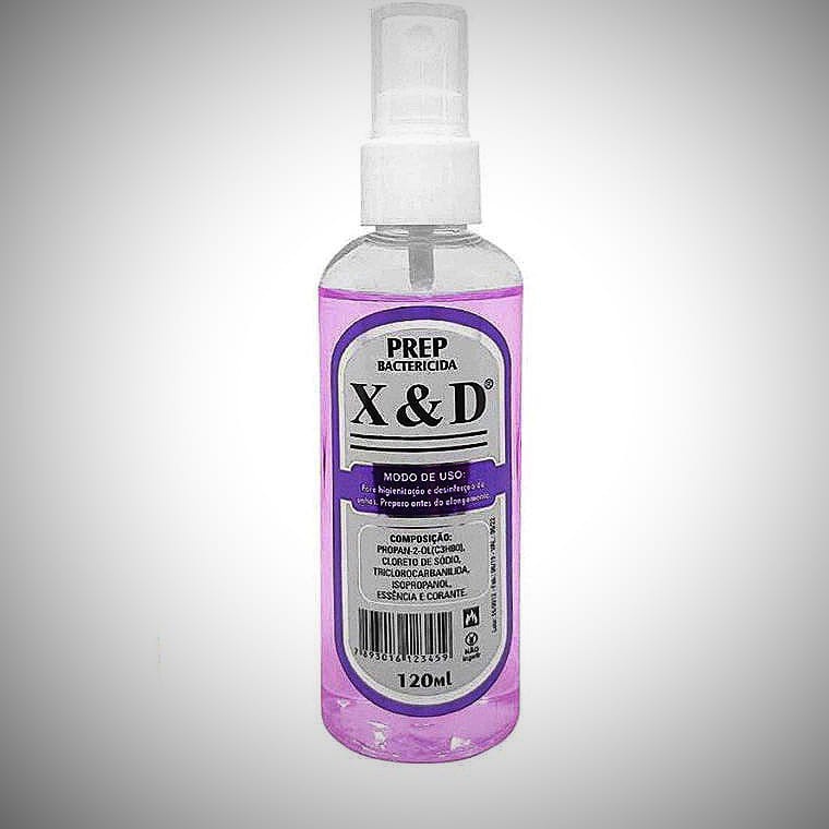 Prep X&D Profissional Bactericida Spray Higiene Para Cuidados da Unha 120 Ml