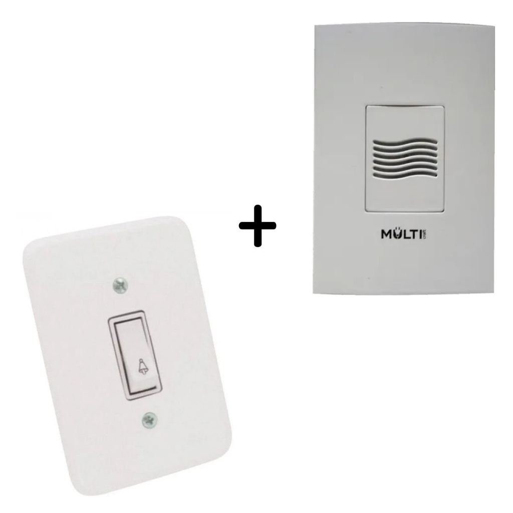 Campainha com Interruptor Residencial de Embutir em Caixa 4x2" Bivolt em Oferta na Shopee