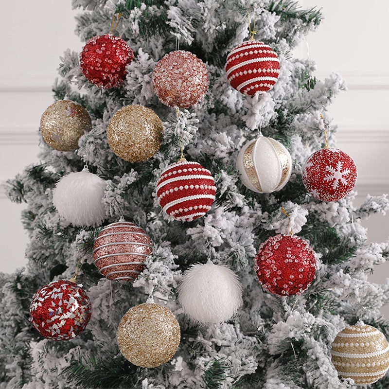 1 Pç Bolas Decorativas Para Árvore De Natal De 8CM | Shopee Brasil
