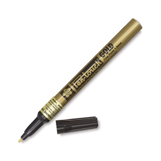 Caneta Marcador Permanente Pen Touch Ponta 1.0mm Sakura Cor Ouro em Oferta na Shopee