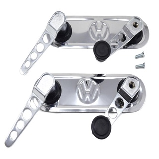 Kit Manivelas Vidros Maçanetas Portas Esportivas Cromadas Espelhos Inox Reto com Logo Fusca 1970 A 1977 em Oferta na Shopee