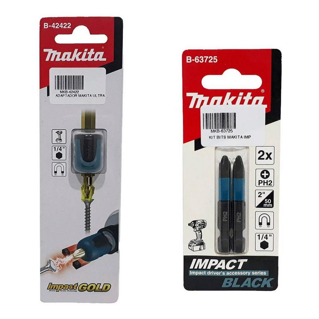 Adaptador Magnetico Bits Mag Boost + Kit Bits 50mm Makita | Shopee Brasil