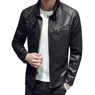 Jaqueta Masculina Couro Frio Moderna casaco