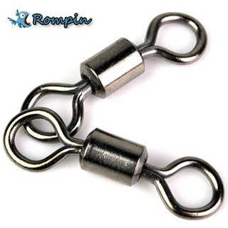 50 Pcs Ball Bearing Giro Anéis Sólidos Pesca Conector 1 cm Comprimento Oceano Barco De Pesca Ganchos