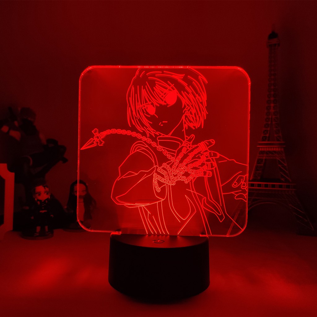 Anime Hunter X Hunter Figure Luminária LED 3D Noturna Presente e Decoração