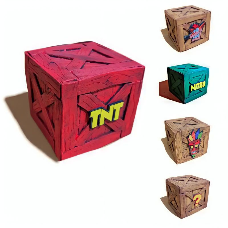 Caixa Crash Bandicoot - Decorativa 5x5