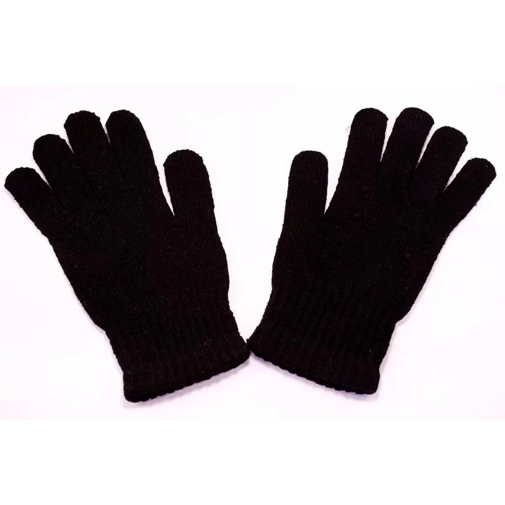 12 Pares De Luvas Algodao Preta Volk  Tamanho Unico ( G ) em Oferta na Shopee