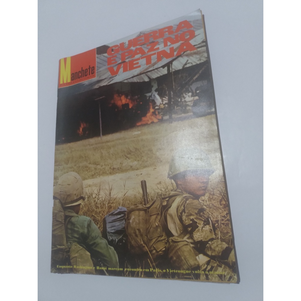 Antiga Revista Manchete 1968 Guerra Paz Vietnã