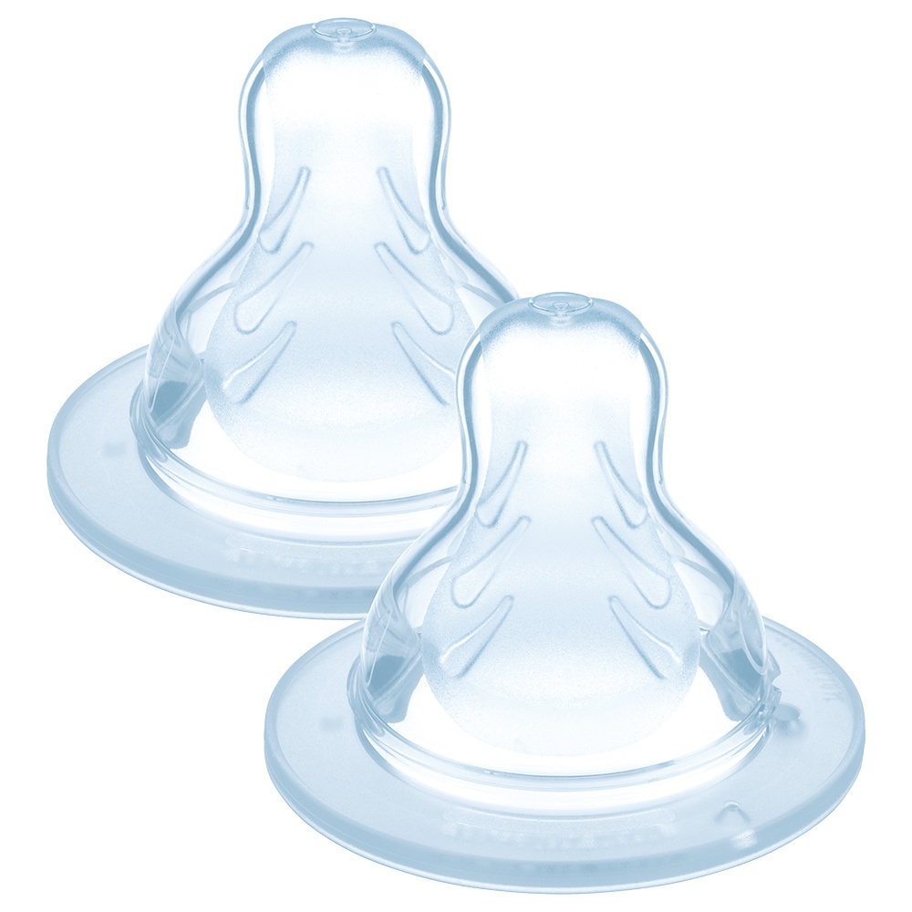 Bico de Mamadeira Infantil Bebê  Mam Nº.3 para crianças a partir de 4 meses + Silicone com 2 unidades