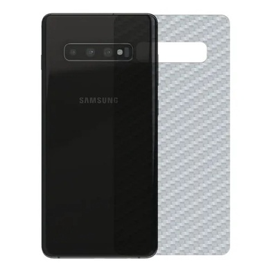 Película Traseira Fibra De Carbono Samsung Galaxy S10 Plus (Produto Importado De Alta Qualidade)