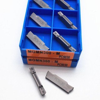 10 Inserts Carbure MGMN300-M PC9030 3mm - Pour Outils De Rainurage MGEHR/MGIVR - Usinage Semi-finition