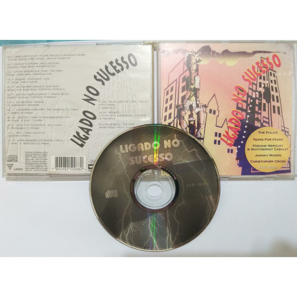 CD LIGADO NO SUCESSO - TH E POLICE, FREDDIE MERCURY, JOHNNY RIVERS, CHRISTOPHER CROSS