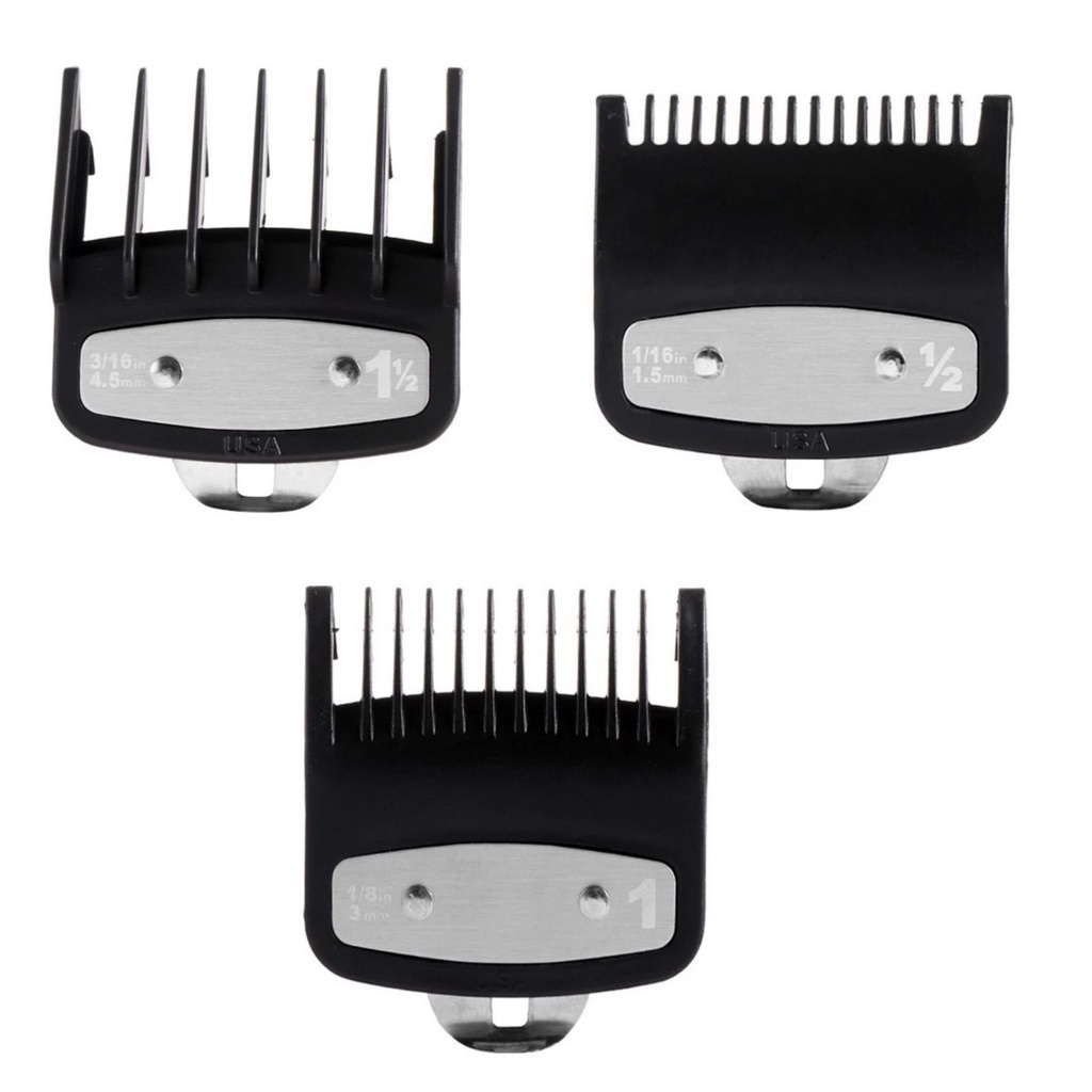 Kit 03 Pentes Premium Cutting Guides Para Máquinas de Corte em Oferta na Shopee