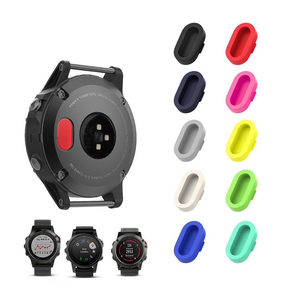 Silicone Anti-Poeira Protetor De Porta Carregador Plugs Para Garmin Fenix 5/5S/5X/instinct/Forerunner 935/45/45S/245/945 venu 2 plus