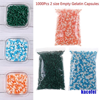 1000Pcs Gelatina Vacant Dura Tamanho 2 # Medicina De Gel