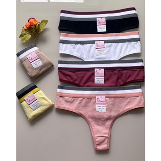 kit 5 Calcinha de algodão cotton com elástico lingerie langerie tanga calça conforto calcinhas C10 novo