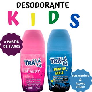 Desodorante Infantil Sem Alumínio e Sem Álcool Desodorante Para Criança Trá Lá Lá 65 ml em Oferta na Shopee