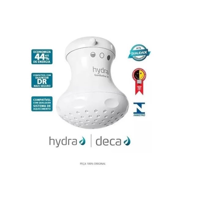 Ducha Chuveiro Elétrico Hydra Gorducha 3t Branco 5400w 127v