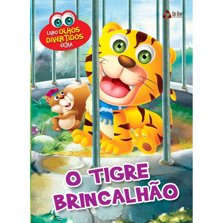 Livro Olhos Divertidos - O Tigre Brincalhão