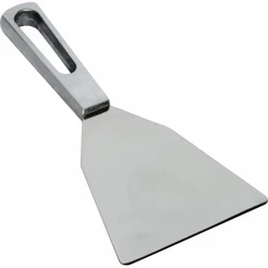 Espatula Profissional Em Aço Inox 12cm Cabo Alumínio Fundido Lancheiro