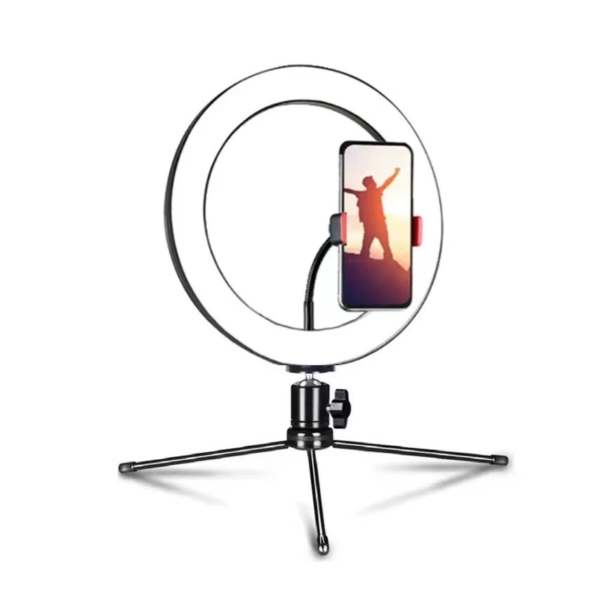 Ring Light 10 polegadas Com Tripé de Mesa e Suporte de Celular  ANJGG