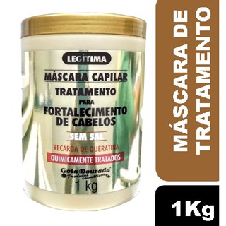 Máscara Capilar Gota Dourada Quimicamente Tratado (Sem sal) - 1Kg