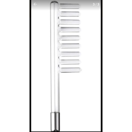 Pente de  Nove dentes, eletrodo de alta frequência para tratamento capilar em Oferta na Shopee