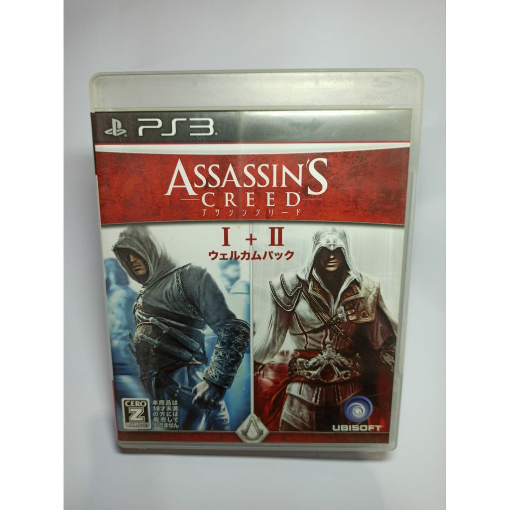 Assassins Creed 1 + 2 Japonês Ps3 Mídia Física