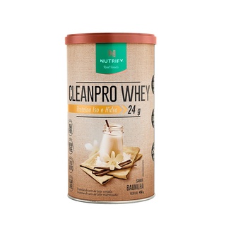 Nutrify CleanPro Whey 450G - Proteína de Qualidade Suporte ao Desempenho e Bem-Estar em Oferta na Shopee