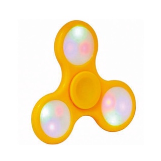 Fidget Spinner Com Luzes (Amarelo)
