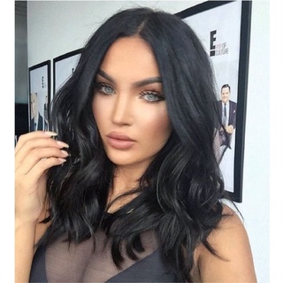 Peruca feminina humana cabelo encaracolado médio ponto médio natural longo peruca cabelo humano Peruca Cabelo Humano Cacheado