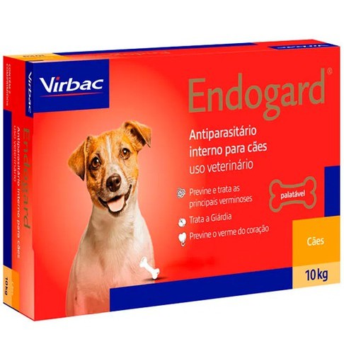Endogard 10Kg C/ 6 Comprimidos - Antiparasitário P/ Cães