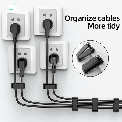 10pcs Conveniente Organizador De Cabos De Parede Multiuso , Dados De ...