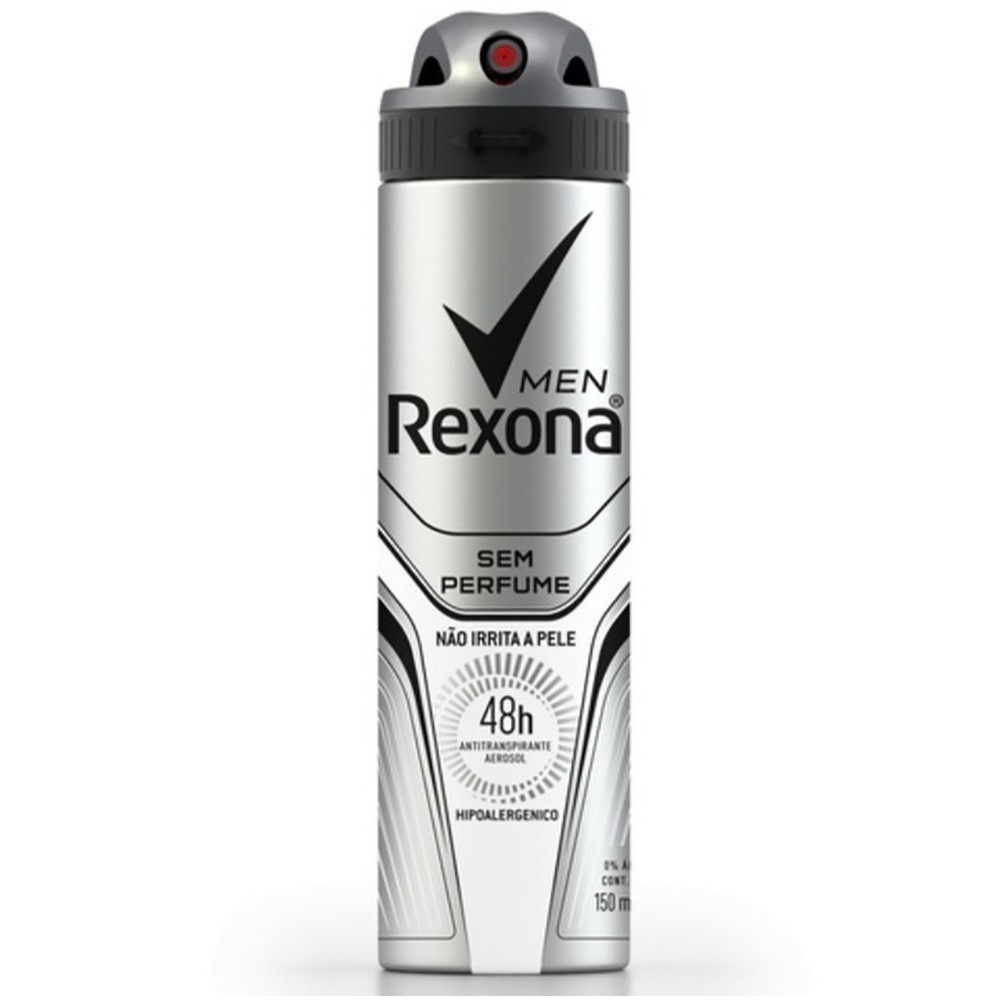 Rexona Desodorante Aerosol 150ML Masculino Sem Perfume | Shopee Brasil