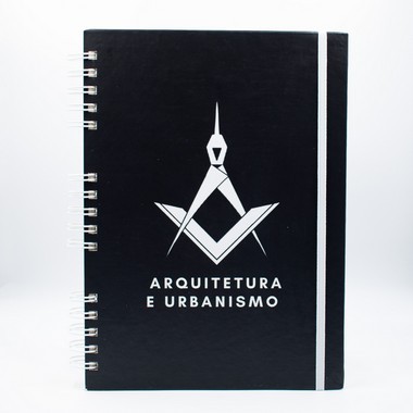 Caderno Profissão Arquitetura/capa preta.