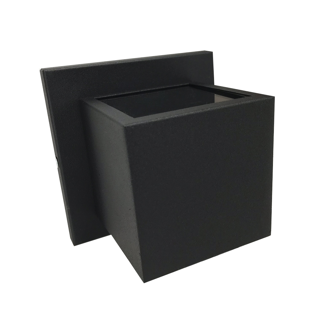 Arandela 2 Focos com Vidro Preta Texturizada - Rioprelustres - 314/2-PRTEX