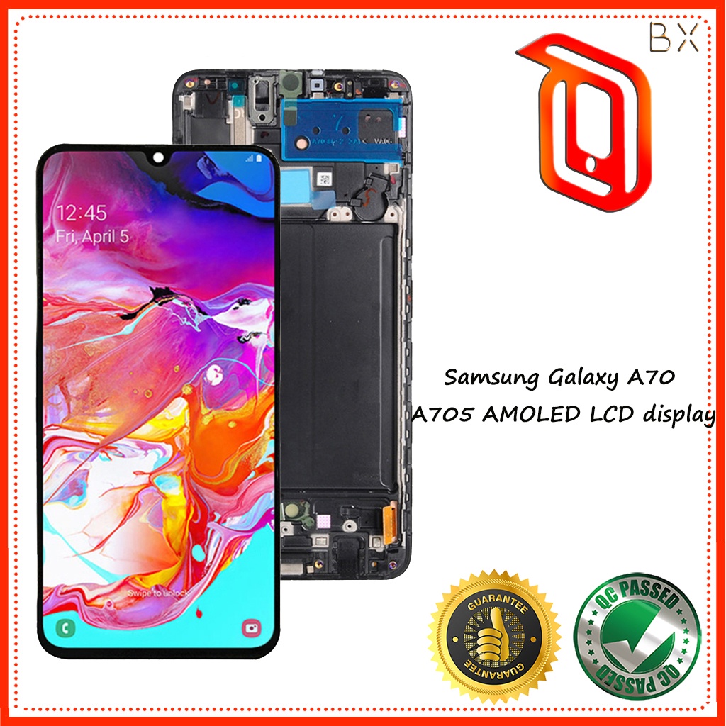 Original AMOLED Tela Frontal Para SAMSUNG Galaxy A70 A705 A705F SM-A705MN  LCD | Shopee Brasil