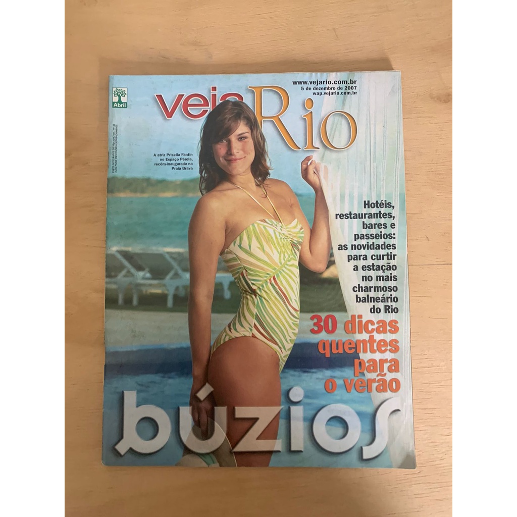 Revista Veja Rio 48 Priscila Fantin Dicas Verão 958L