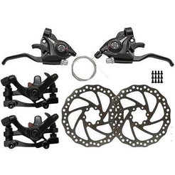 KIT PINÇAS DE FREIO A DISCO + ALAVANCAS PASSADOR RAPID FIRE 21V PARA BIKE