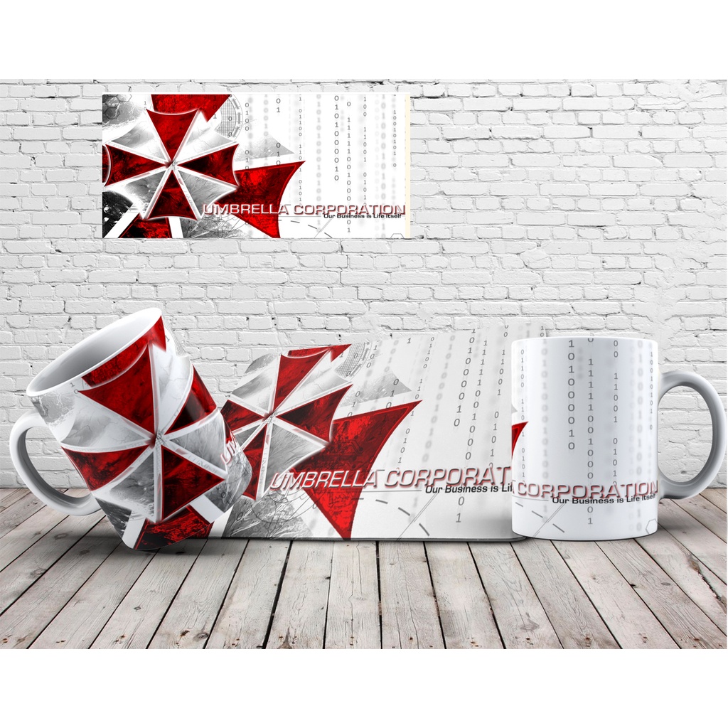 Kit Resident Evil com um Mouse Pad e uma Caneca