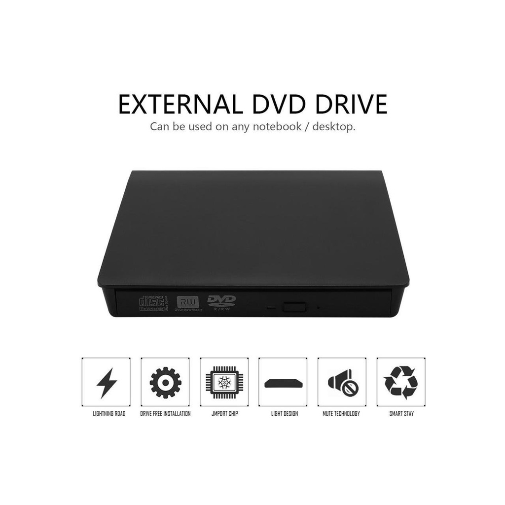 Gravadora e Leitora externa CD/DVD Usb 3.0